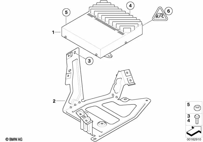 Amplificador Sistema HiFi para BMW Serie 1 E88 (OEM 65129177232). Original BMW