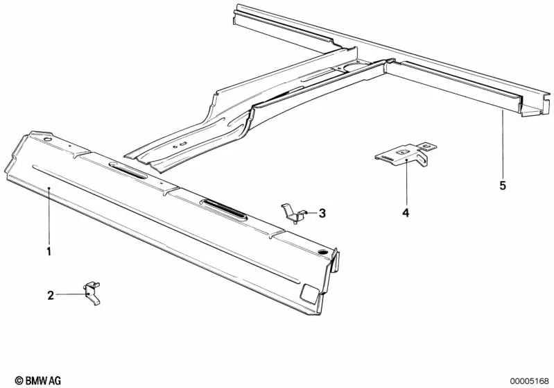 Brake Pipe Support for BMW E21, E28 (OEM 41111860499). Genuine BMW