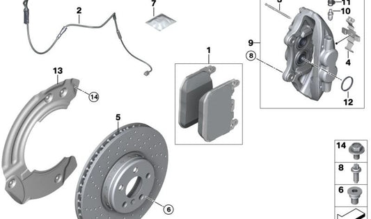 Guardabarros delantero izquierdo OEM 34116858625 para BMW i8 (I12, I15). Original BMW.