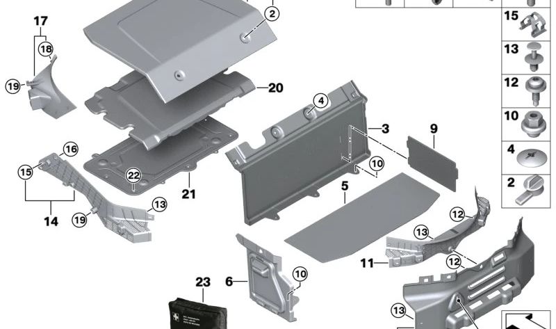 OEM 51477316273 Lastschwellenwertschutz für BMW i8 (i12). Original BMW.