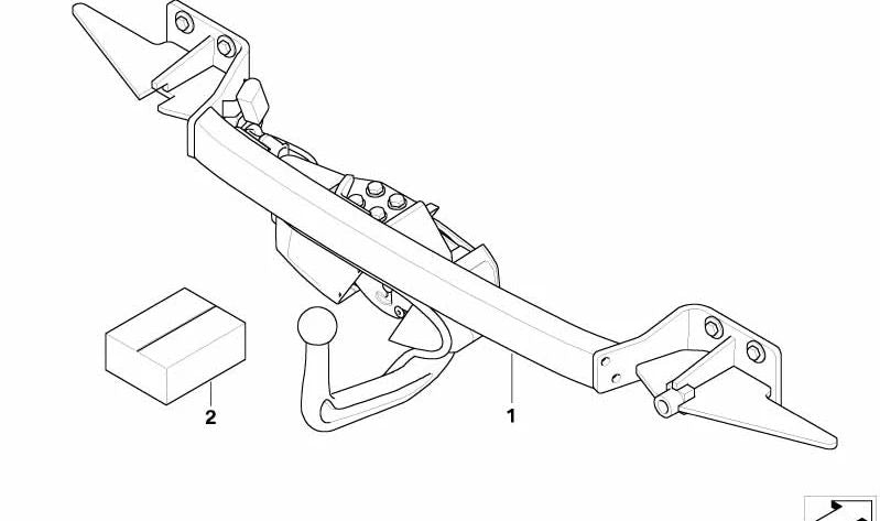 Kit de instalación de componentes eléctricos OEM 71602155442 para BMW E60, E61 (Todos los modelos compatibles). Original BMW.