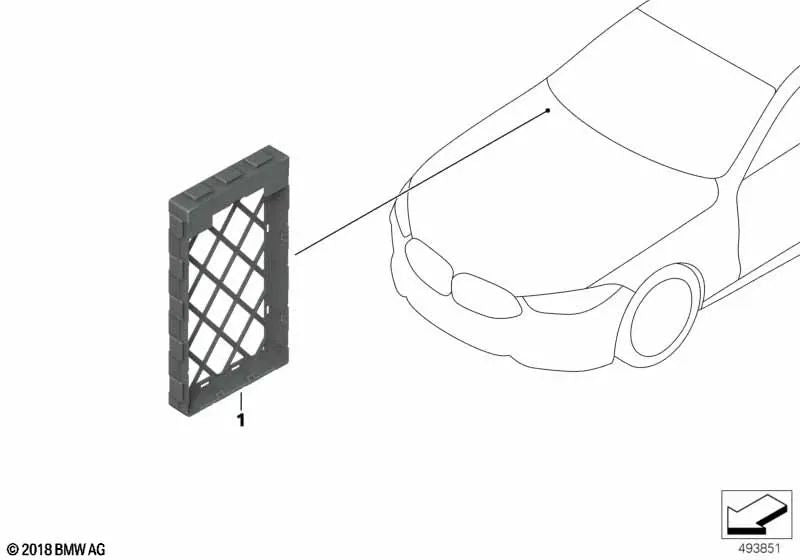 Adaptador Body Domain Controller BDC para BMW F91, F92, F93, G14, G15, G16 (OEM 61356806378). Original BMW.