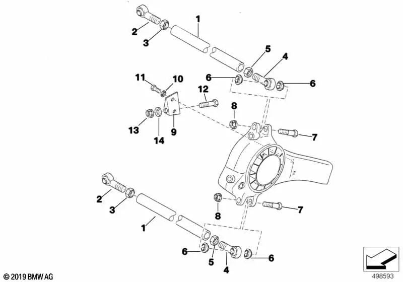 Tornillo de cilindro para BMW (OEM 21211415962). Original BMW.