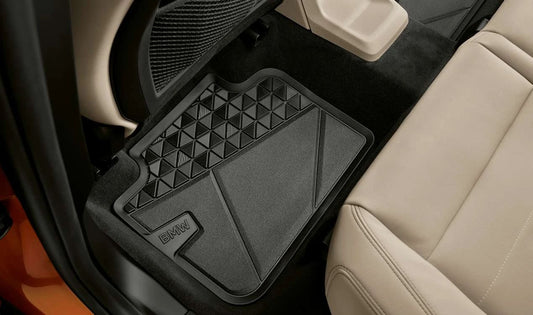 OEM 51475A62BC5 All-Weather Rubber Floor Mats for BMW 2 Series Active Tourer U06 (Plug-In Hybrid). Original BMW.