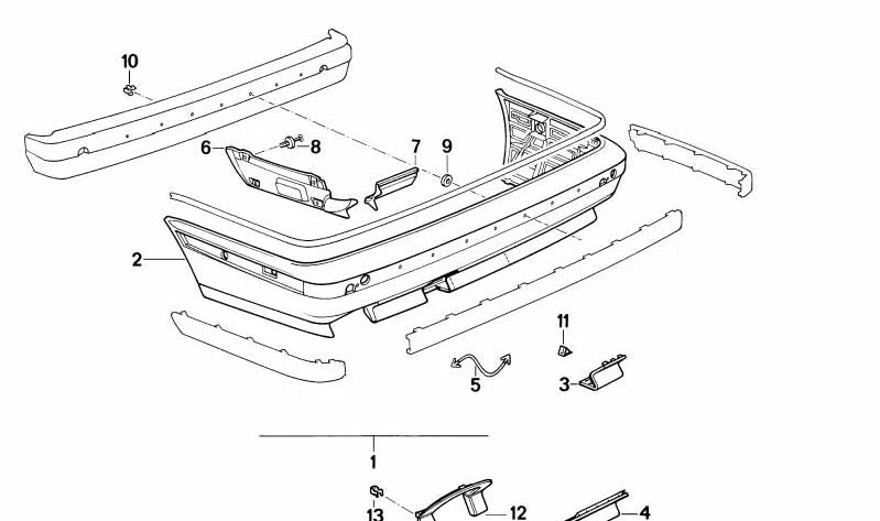 Klappe para BMW Serie 5 E34 (OEM 51122230416). Original BMW