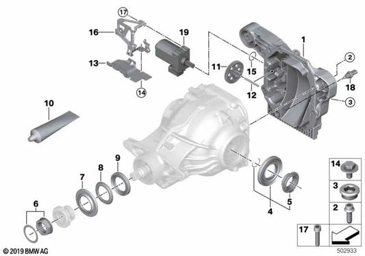 Kunststoff-Staubschutzplatte für BMW 1er F20, F21, F40, 2er F22, F23, F44, 3er F30, F31, F34, F35, 4er F32, F33, F36, G22, X1 F48, F49, X2 F39, X3 G01, X4 G02, MINI F54, F60 (OEM 33217616457). Original BMW