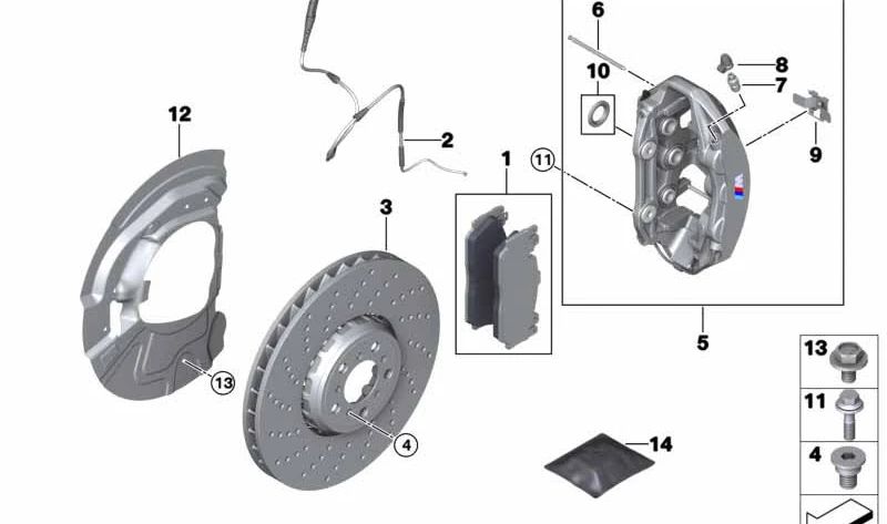 Guardabarros derecho OEM 34109503840 para BMW F85, F86. Original BMW.