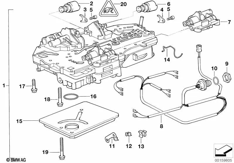 Regulador de presión para BMW E34, E32, E31 (OEM 24341218774). Original BMW