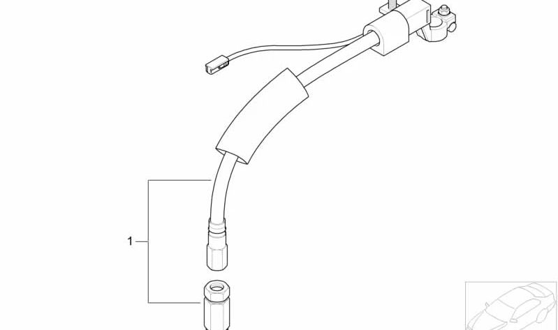 Kit de reparación para borne de batería de seguridad para BMW E53 (OEM 61126908140). Original BMW