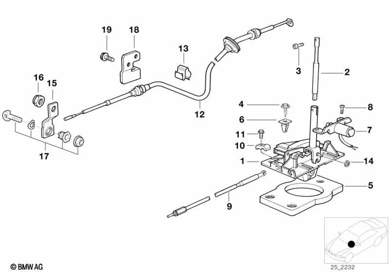 Imán para BMW Serie 3 E36 (OEM 25161219600). Original BMW