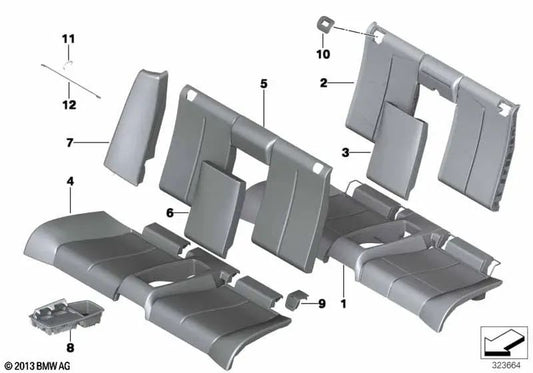 Schaumteil Filler for BMW E93, E93N Series 4 F33, F83 (OEM 52209113032). Genuine BMW