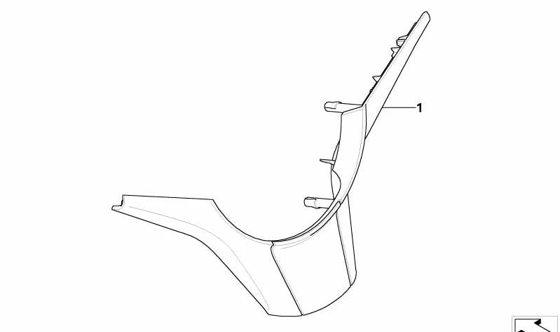 Embellecedor con tornillos OEM 32347841046 para BMW E60, E61, E63, E64. Original BMW.