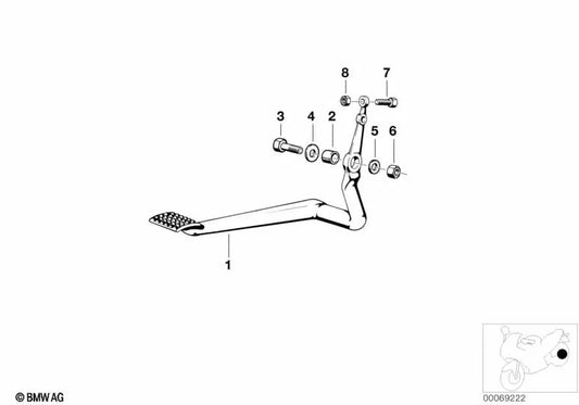 Palanca de freno para BMW varios modelos/series (OEM 35211241952). Original BMW.