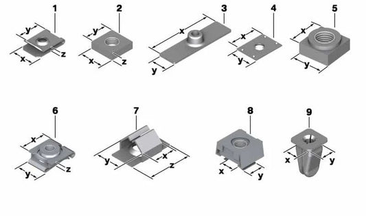 OEM 07129925906 Porca de solda para BMW (Modelos compatíveis: E81, E82, E87, E88, F20, F21, F40, F52, F22, F23, F44, F45, F46, F87, G42, U06, E30, E36, E46, E90, E91, E92, E93, F30, F31, F34, F35, F80, G20, G21, G28, G80, F32, F33, F36, F82, F83, G22