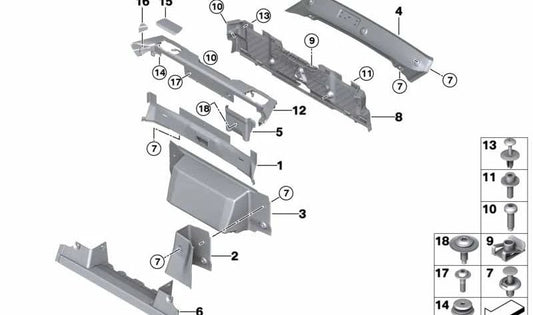 OEM 07129905291 screw for BMW F23, I12, I15. Original BMW.