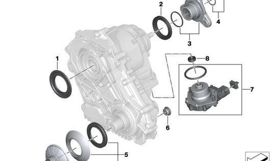 OEM Blanda 27105A29CF0 para BMW G60, G61, G90, G70. BMW original.