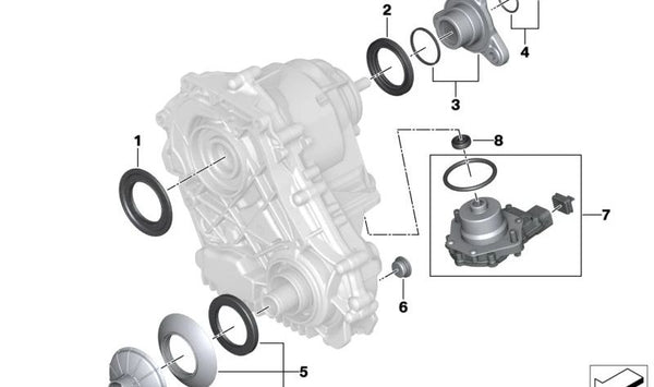 Juego de Módulo de Momento Longitudinal para BMW G42, G20N, G21N, G28N, G80, G81, G22, G23, G26, G82, G83, F90N, G60, G70, F97N, G01N, F98N, G02N, F95N, G05, G18, F96, G06, G07N, G09 (OEM 27605A1F8A0). Original BMW