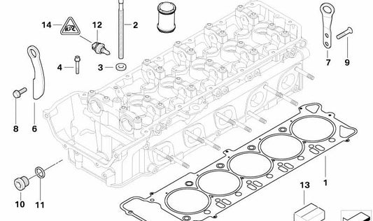 Retén de tapa de balancines OEM 11127833620 para BMW (E60, E61, E63, E64). Original BMW