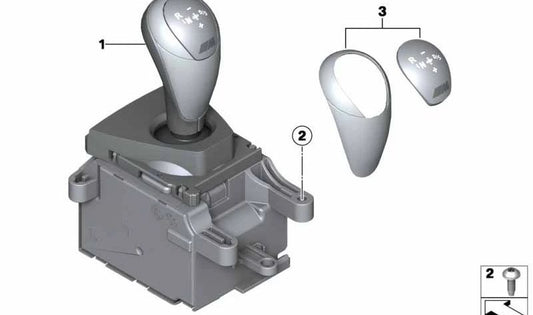 Interruptor de selección de marchas para BMW Serie 2 F87, F87N (OEM 61317855496). Original BMW