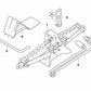 Crank Joint Jack for BMW E83, E83N (OEM 71103403631). Original BMW.