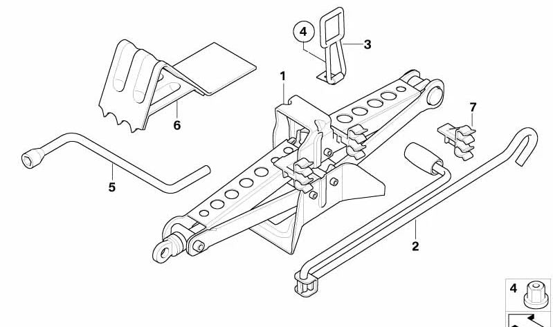 Tension belt for BMW X3 E83, E83N (OEM 71103405760). Original BMW.