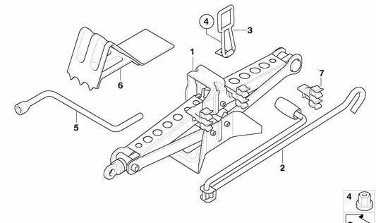 Tension belt for BMW X3 E83, E83N (OEM 71103405760). Original BMW.