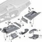 Compartimiento de almacenamiento en el tablero de instrumentos para BMW serie 5 G30, G31, G38, serie 6 G32 (OEM 51456997932). Original BMW.