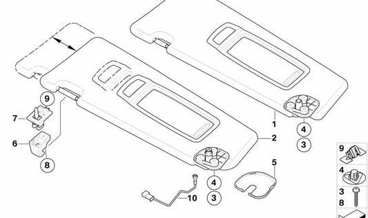 Adattatore del cavo OEM 51167265076 per BMW E70, E71, E72. BMW originale.