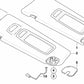 Soporte de encaje OEM 51168037387 para BMW X5 (E70), X5 M (E70), X6 (E71), X6 M (E72). Original BMW.