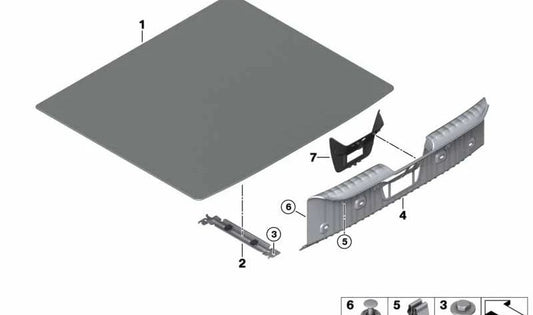 Cubierta de Cerradura para BMW G29 (OEM 51476994574). Original BMW