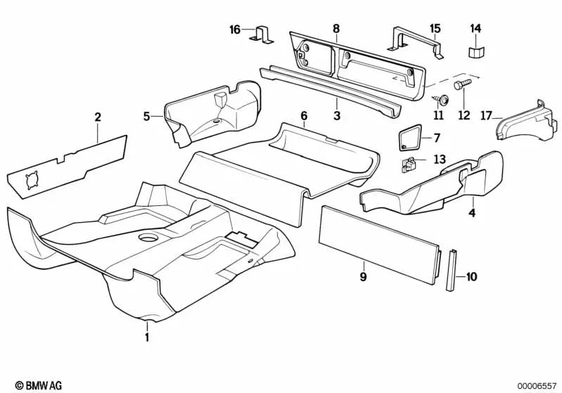 Revestimiento de Portón Trasero para BMW (OEM 51492290679). Original BMW