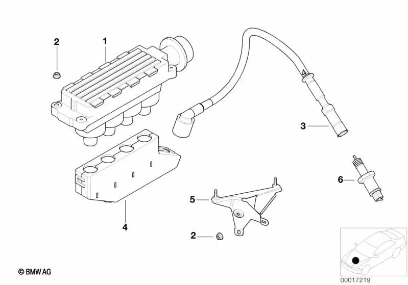 Schutzkappe para BMW Serie 3 E36, E46 (OEM 12121247276). Original BMW