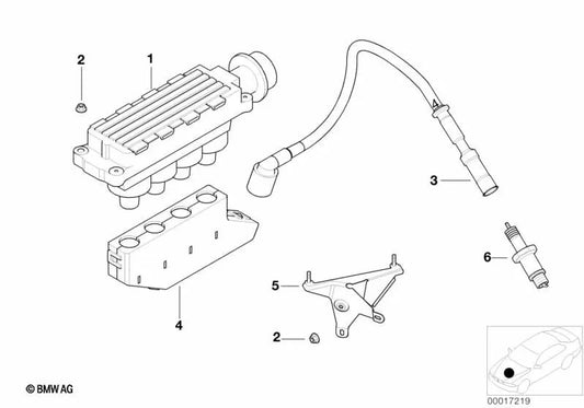 Schutzkappe für BMW 3 E36 -Serie, E46 (OEM 12121247276). Original BMW