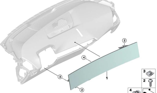 Pantalla multifunción OEM 65505A93277 para BMW Serie 5 (G60, G61). Original BMW.