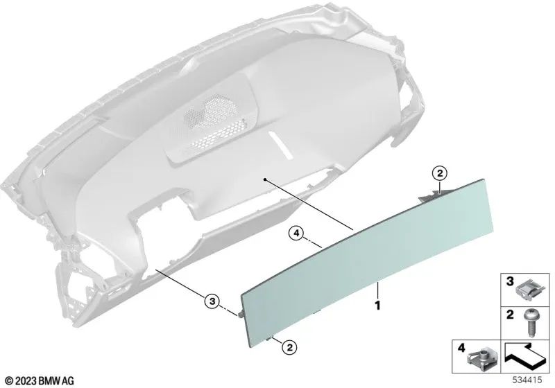 Tornillo de cabeza plana para BMW Serie 2 G42, G87 Serie 3 G20N, G21N, G28N, G80, G81 Serie 4 G22, G23, G26, G82, G83 Serie 5 F07, F07N, G60 Serie 7 G70 Serie 8 F91, F92, F93, G14, G15, G16 i I01, I01N, I20 X5 F95N, G05N, G18N X6 F96N, G06N X7 G07N XM G09