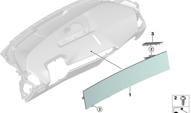 Pantalla Multifuncional para BMW I20 (OEM 65505A7B2E3). Original BMW