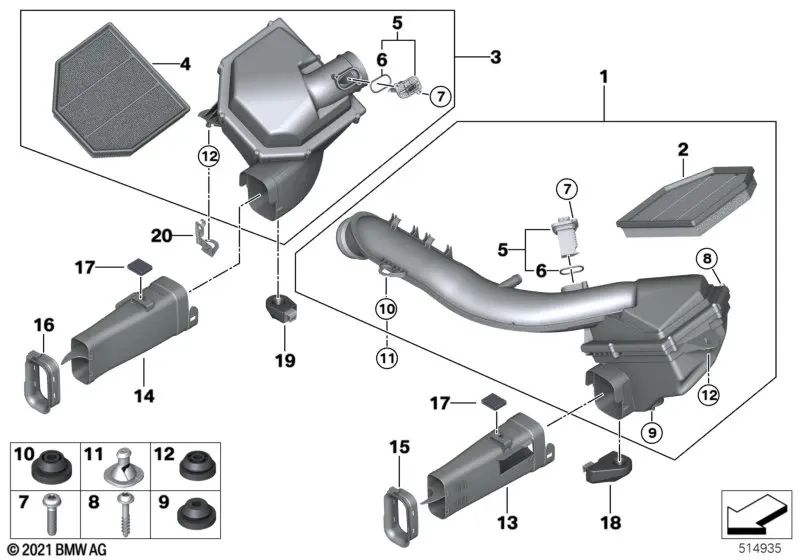 Amortiguador para BMW E82, E88, F20, F21, F22, F23, F87, E90, F30, F31, F34, F32, F33, F36, E60, E61, F01, F02, G12, I01, X1, X3, Z4 (OEM 13717542860). Original BMW