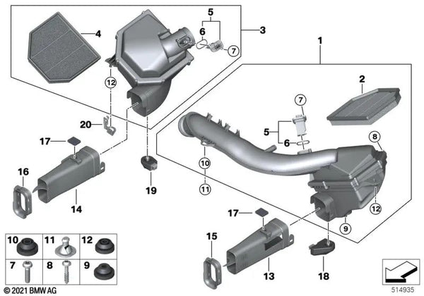 Amortiguador para BMW E82, E88, F20, F21, F22, F23, F87, E90, F30, F31, F34, F32, F33, F36, E60, E61, F01, F02, G12, I01, X1, X3, Z4 (OEM 13717542860). Original BMW