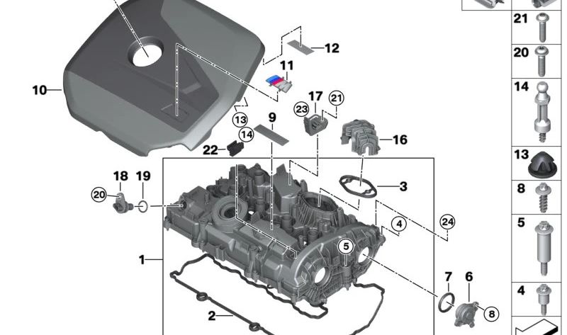 Soporte de cable OEM 07146976165 para BMW (Modelos compatibles: E81, E82, E87, E88, F20, F21, F40, F22, F23, F44, F87, G42, U06, E90, E91, E92, E93, F30, F31, F34, F35, F80, G20, G21, G28, F32, F33, F36, F82, F83, G22, G23, G26, E60, E61, F07, F10, F