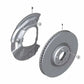 Ventilated brake disc for BMW X5 E53 (OEM 34116756847). Genuine BMW.