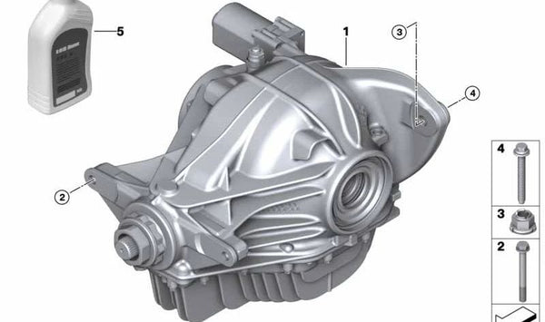 Diferencial trasero autoblocante OEM 33107856928 para BMW F90, F91, F92, F93. Original BMW.