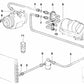 Tubo di pressione del compressore-condensatore per la serie BMW 3 E36 (OEM 64538391431). BMW originale.