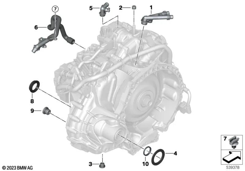 Soporte para Conector de Señal para BMW Serie 2 U06, X1 U11 (OEM 28009797838). Original BMW