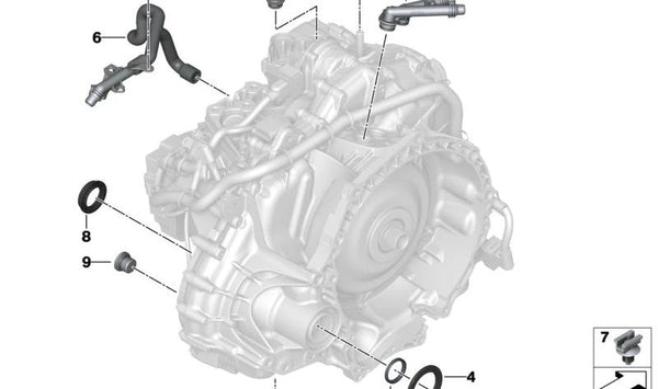 Kit de Servicio Refrigeración Inversor para BMW Serie 1 F70, Serie 2 U06, X1 U11, X2 U10, MINI U25 (OEM 28005A410B6). Original BMW