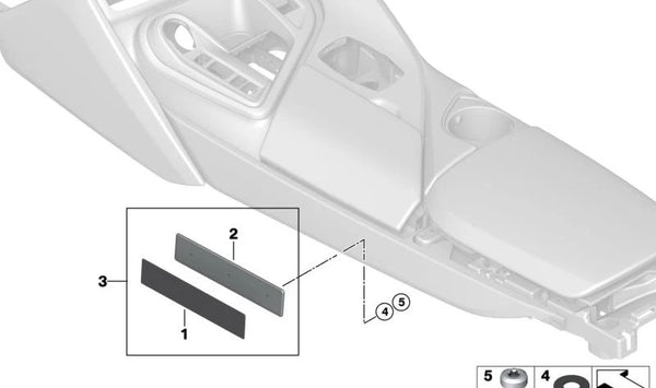 Tornillo de cabeza plana OEM 07119908703 para BMW I12, I15 (i8, i8 Roadster). Original BMW.