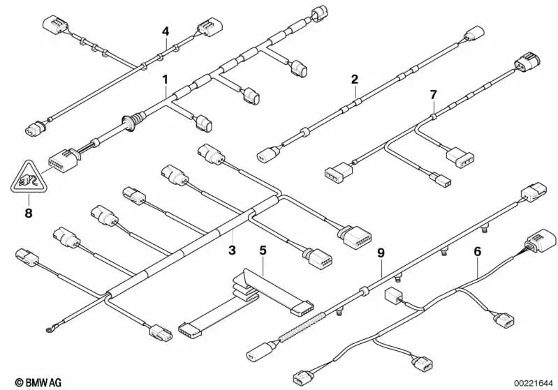 Cinta Plana CAS para BMW X5 E70, E71, E72 (OEM 61126950093). Original BMW