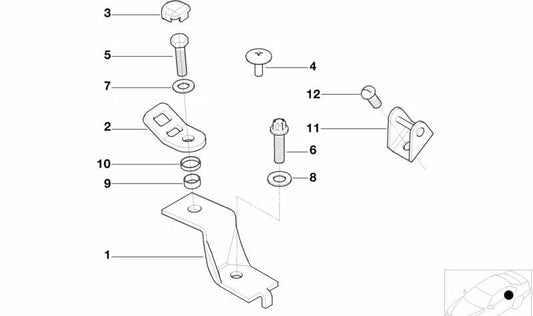 Passscheibe für BMW E46, E39, E38 (OEM 07119906257). Original BMW.