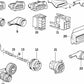 Connector box for BMW E32 (OEM 12521714053). Original BMW