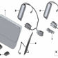 Cojín lumbar para BMW E81, E82, E87, E87N, E88, E90, E90N, E91, E91N, E92, E92N, E84 (OEM 52107140555). Original BMW