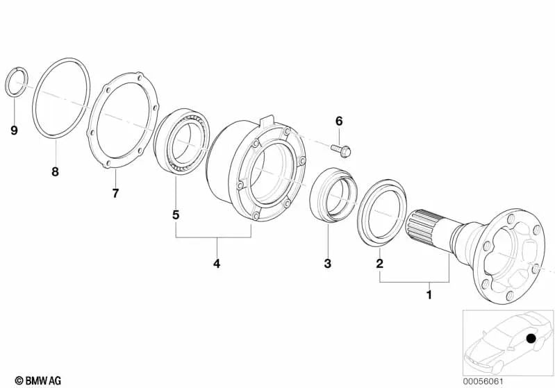 Tapa de transmisión para BMW E30, E36, E28, E34, E24, E23, E32, E38 (OEM 33111208047). Original BMW